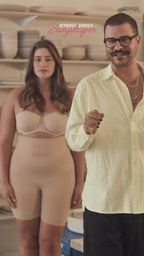 מחטב מכנסון שחור בגזרה גבוהה - PRE ORDER